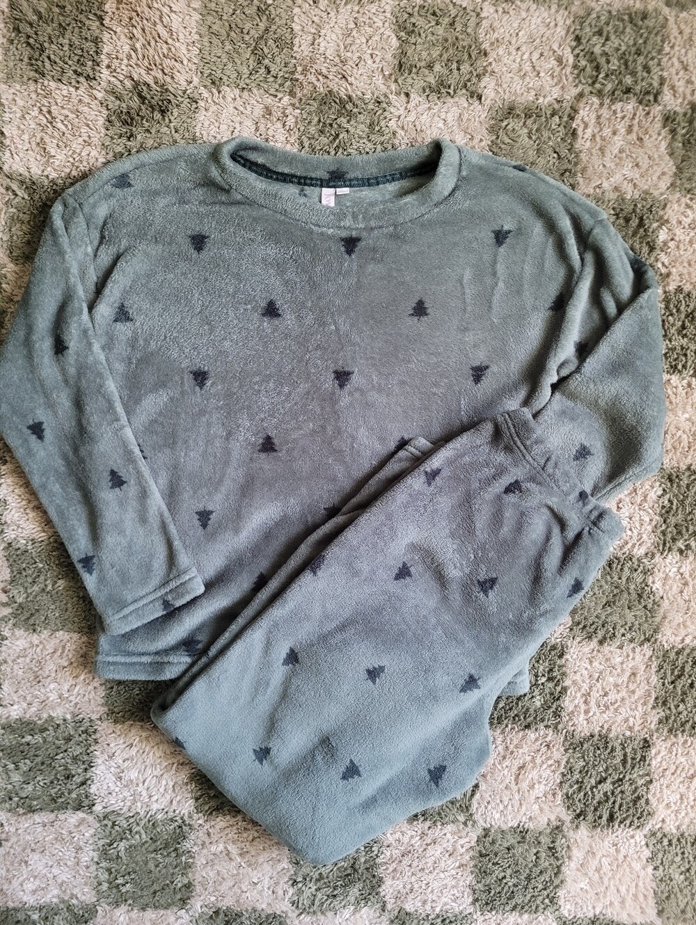 Women's Soft Fleece Green Pjs